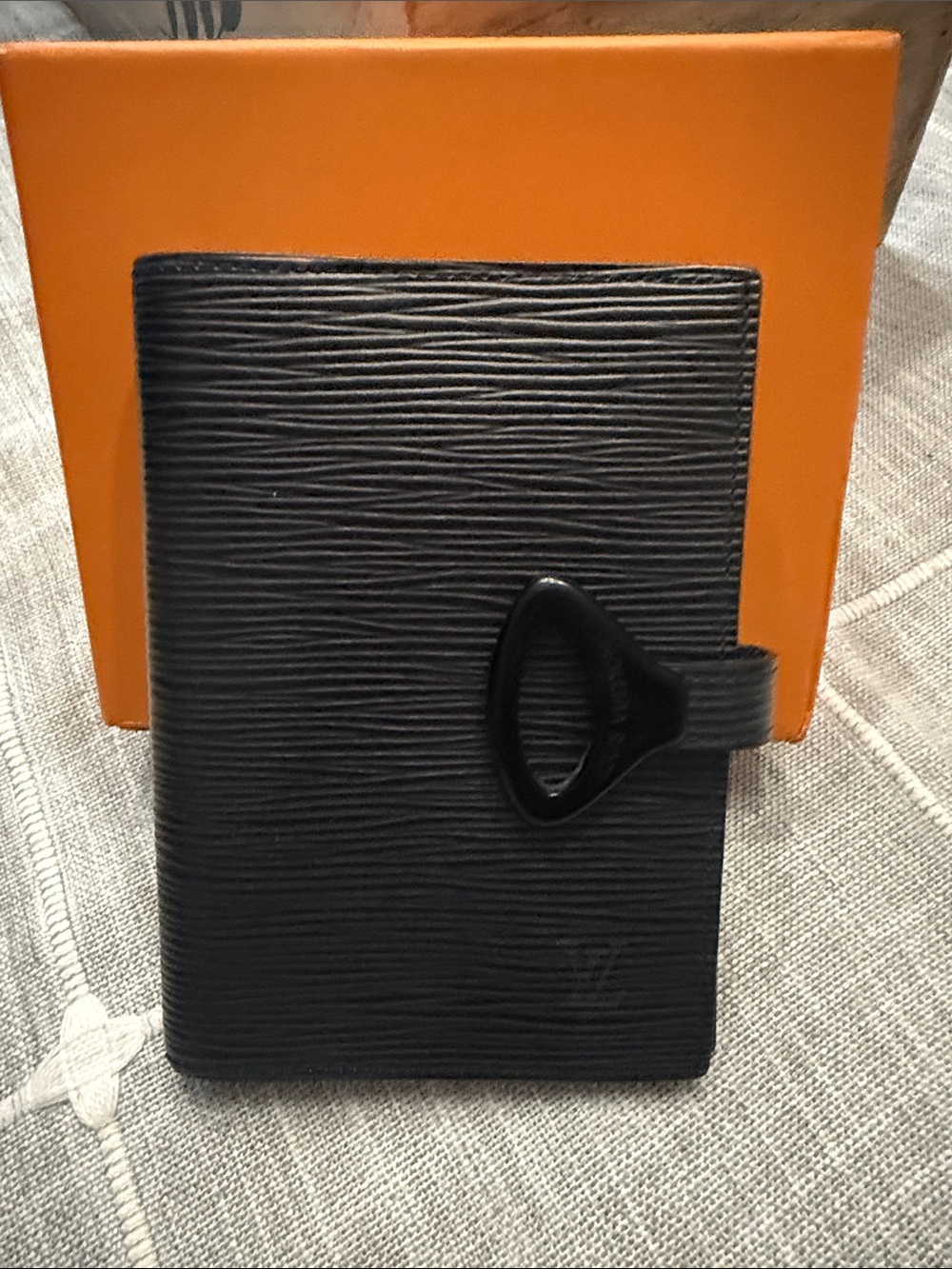 Louis Vuitton PM Black Epi Leather Agenda